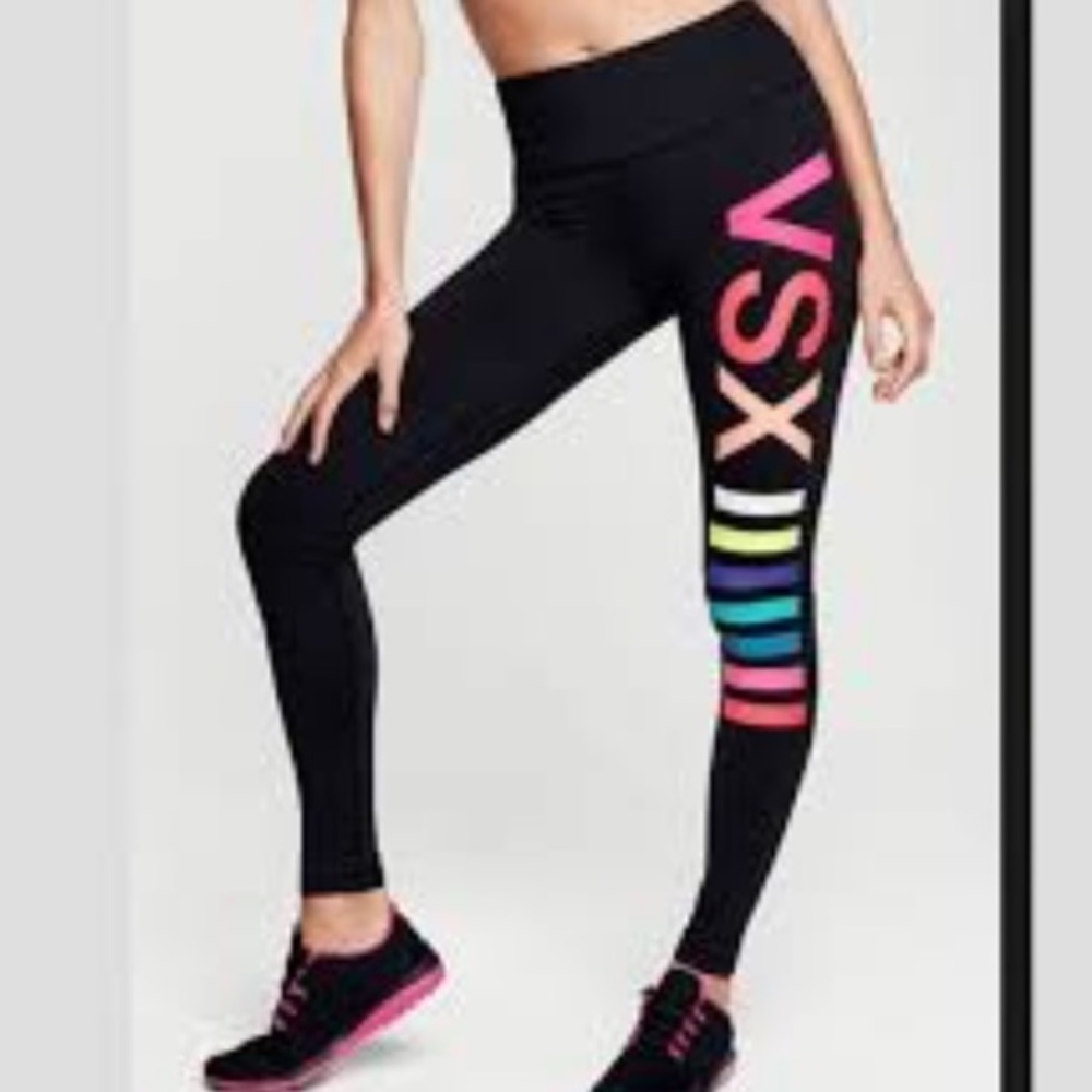 VSX Victoria’s Secret Sport Rainbow Logo Leggings